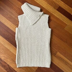 J. Crew Cable Neck Sleeveless Turtleneck Sweater Women’s Siz XS